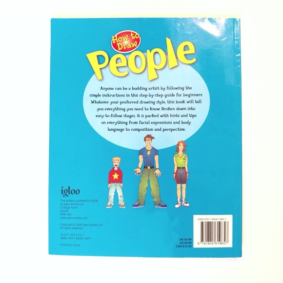 4/$15 🌻 How To Draw People Art Book - Picture 3 of 3
